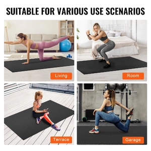 Exercise Mat, Non Slip High Density Premium Yoga Mat, Exercise Yoga Mat for Men & Women, Fitness & Exercise Mat with Bag & Carry Strap, for All Types 
