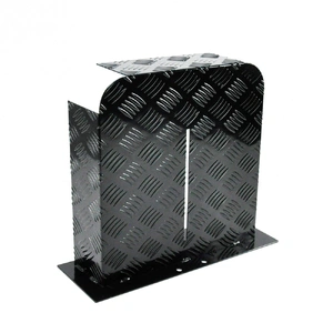 Base Mount 2mm Thickness Aluminium Diesel Heater Fuel Tank Cover Double Side for 10L 15L Fuel Tank Black