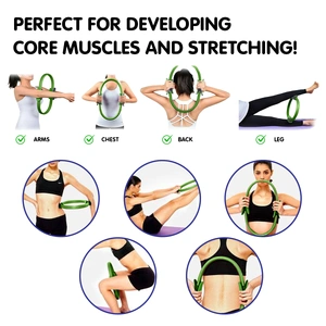 Pilates Ring Band Yoga Home Workout Exercise Band - Green