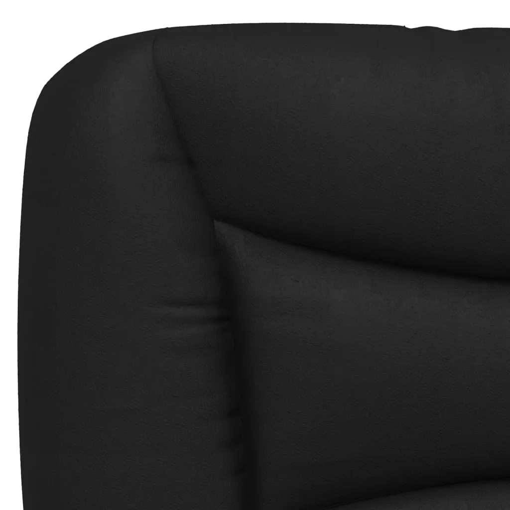 Headboard Cushion Black 107 cm King Single Faux Leather Price