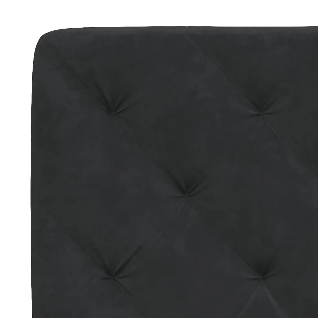 Headboard Cushion Black 107 cm King Single Velvet Price