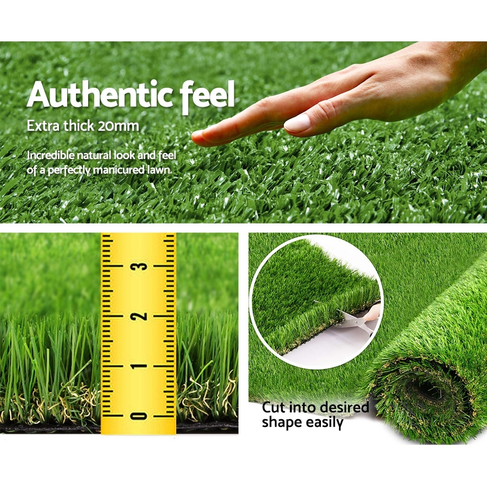 Artificial Grass 60SQM 30mm Synthetic Fake Lawn Turf Plastic Plant 4-coloured 2mx5m Price