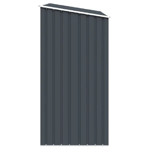 Garden Firewood Shed Anthracite 245x98x159 cm Galvanised Steel