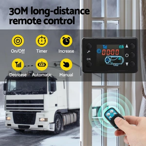 Diesel Air Heater All-in-one 12/24V 5KW LCD Remote Control for Car RV Indoors machinery