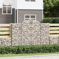 Arched Gabion Basket Galvanised Iron Gabion Garden Beds