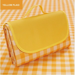Large Waterproof Thickened Moisture-Proof Outdoor Camping Picnic Mat (Yellow)