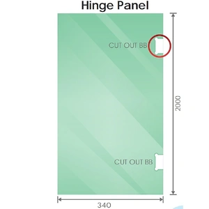 100x80cm Corner Frameless Shower Screen ‚Äì Gunmetal Wall Channel and Floor F-Bracket with SS Hinges for Contemporary Bathrooms