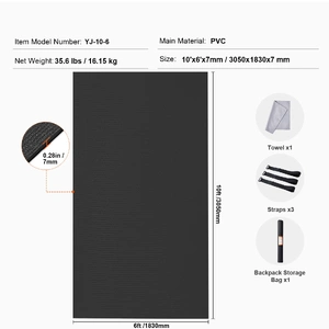 Exercise Mat, Non Slip High Density Premium Yoga Mat, Exercise Yoga Mat for Men Women, Fitness & Exercise Mat with Bag & Carry Strap, for All Types of