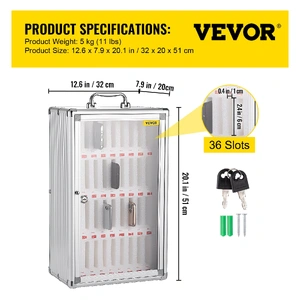 Cell Phones Storage Cabinet Clear Pocket Chart Storage Locker Box 36 Slots