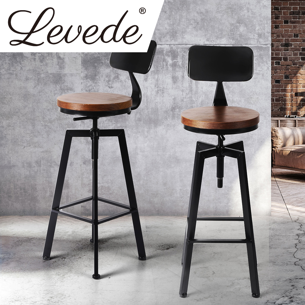 Iron and wood counter stools online
