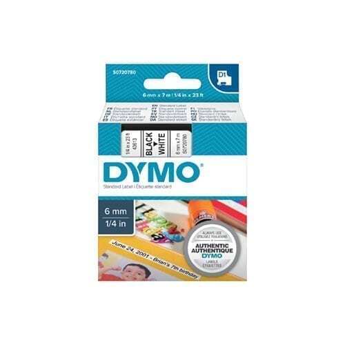 Dymo Blk on Yell 12mmx7m Tape - for use in Dymo Printer Price