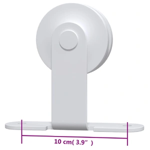 Sliding Door Hardware Kit 200 cm Steel White