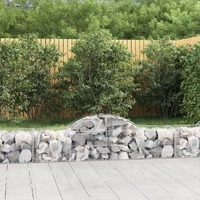 Arched Gabion Basket Galvanised Iron Gabion Garden Beds