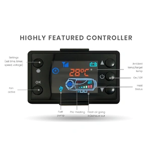 Diesel Heater 12V 5kW Caravan Tank Remote Camper Trailer Van Air Motorhome RV Parking