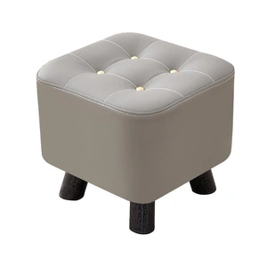 Small Stool Household Sofa Stool Shoes Changing Low Seat for Bedroom and Living - Green