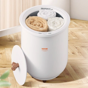 Towel Warmer Bucket, 20L Large Towel Warmer for Bathroom, Auto Shut Off Towel Heater with 4-Level Timer Fits up to Two 40"x70" Oversized Towels, Bathr