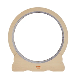 Cat Exercise Wheel, Large Cat Treadmill Wheel for Indoor Cats, 35.8 inch Cat Running Wheel with Detachable Carpet and Cat Teaser for Running/Walking/T