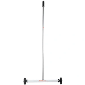 Magnetic Sweeper with Wheels, 17inch Mini Magnetic Sweeper, 10 lbs Capacity, Adjustable Handle, Lightweight Magnetic Pickup Sweeper to Pick Up Nails a