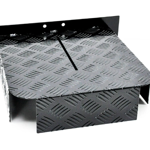Base Mount 2mm Thickness Aluminium Diesel Heater Fuel Tank Cover Double Side for 10L 15L Fuel Tank Black
