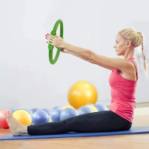 Pilates Ring Band Yoga Home Workout Exercise Band - Green