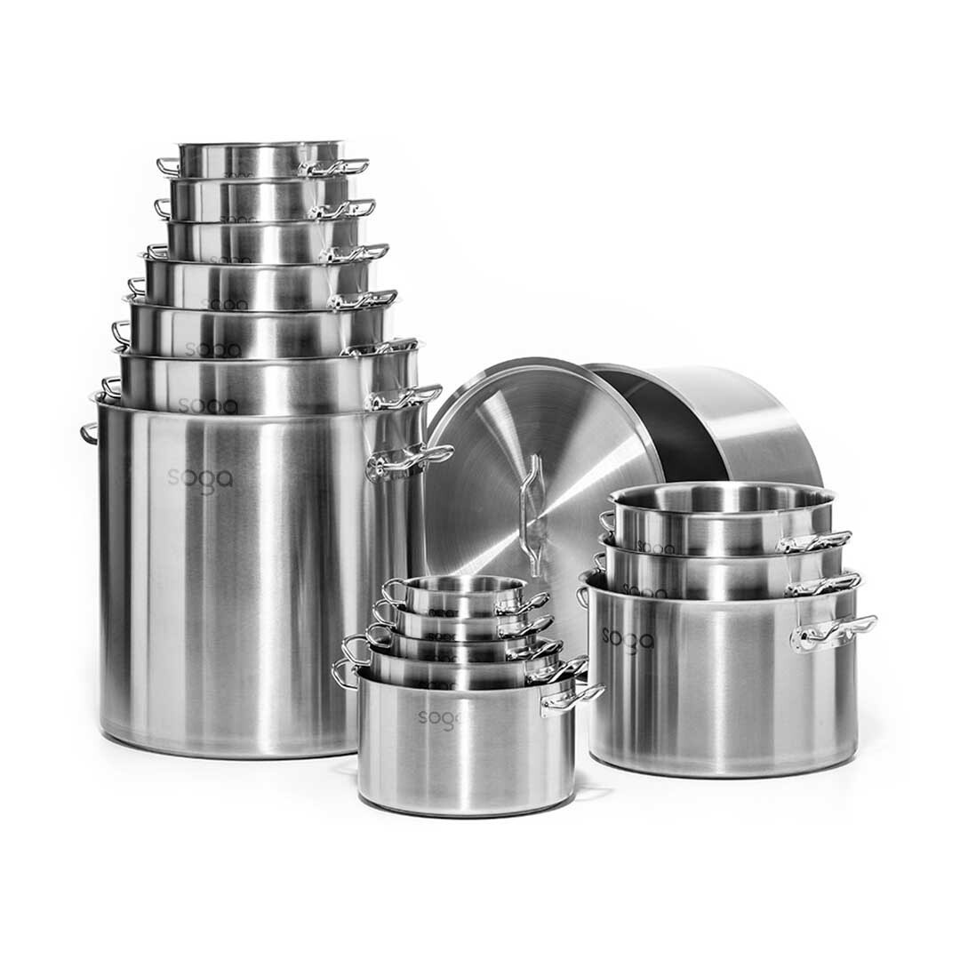 SOGA Stainless Steel 25L Stockpot