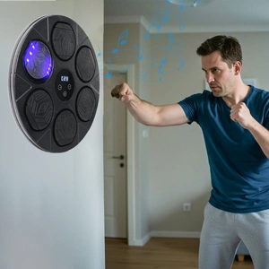 Bluetooth Smart Punching Bag Wall Pad 9 Speeds w/ Gloves