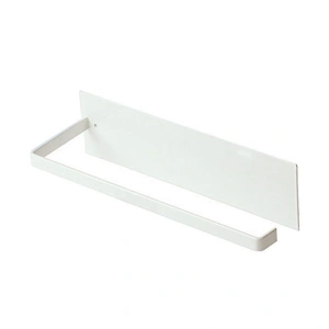 Self-Adhesive Paper Towel Holder Rack for Kitchen Rolls and Wrap Storage - White x 1 unit