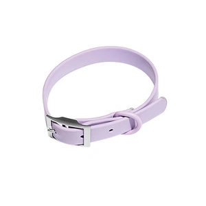 PVC Dog Collar Working Dog Kennels Waterproof Soft Adjustable for Pets M Size - Red
