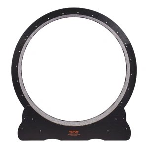Wooden Cat Exercise Wheel, 43.3" Large Cat Treadmill Wheel for Indoor Cats, Cat Running Wheel with Detachable Carpet & Cat Teaser for Running/Walking/