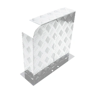 Base Mount 2mm Thickness Aluminium Diesel Heater Fuel Tank Cover Left for 10L 15L Fuel Tank Silver