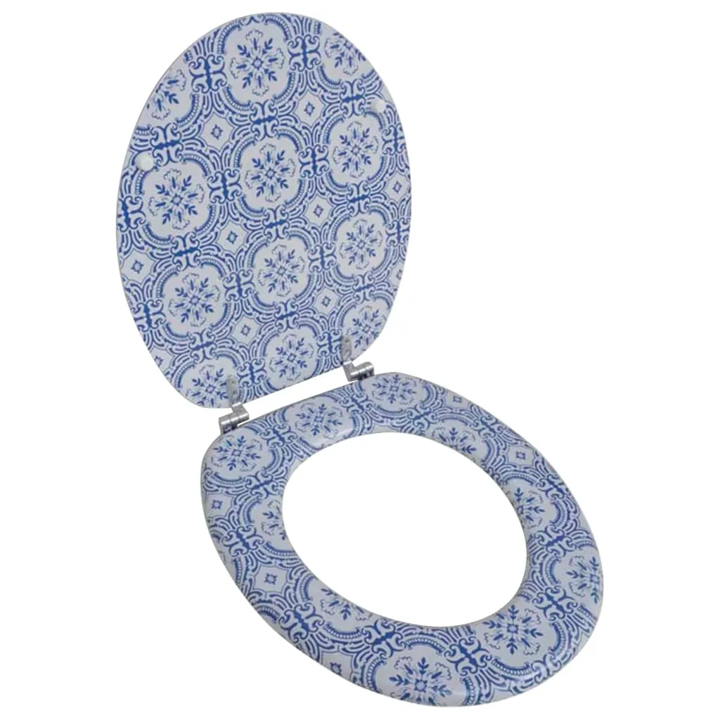 Toilet Seat with MDF Lid Porcelain Design Toilet Seat with MDF Lid Porcelain Design