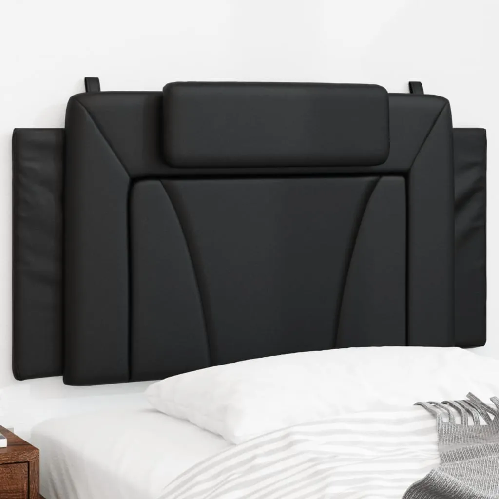 Headboard Cushion Black 107 cm King Single Faux Leather Headboard Cushion Black 107 cm King Single Faux Leather