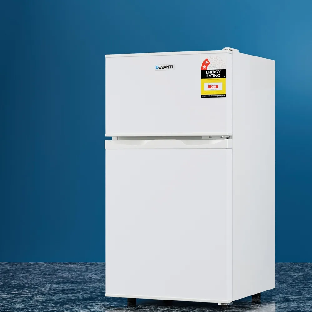 85L Bar Fridge Mini Freezer Refrigerator White