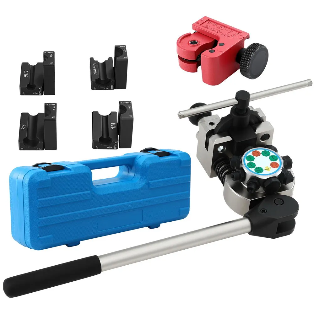 45¬∞ Brake Line Flaring Tool Kit for 3/16"-3/8" Tubing with Cutter