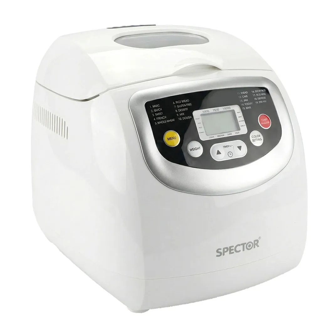 19 Program Automatic Bread Maker Machine Oven Non Stick Home Bakehouse