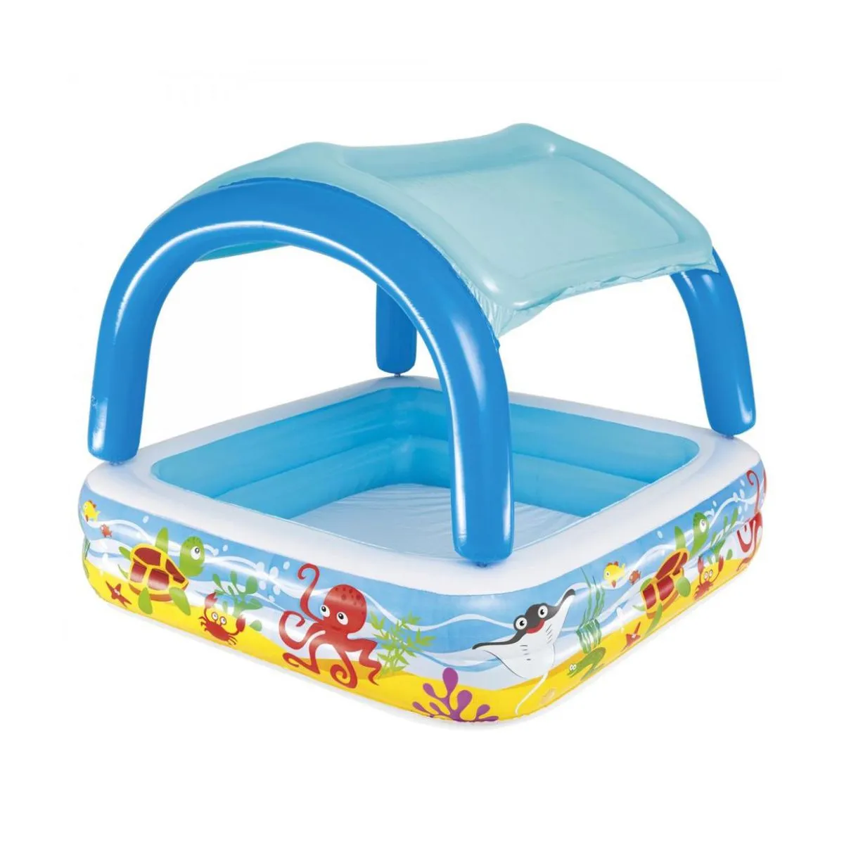 Beach Buddy Shaded Play Pool 1.4 x 1.4 x 1.15m