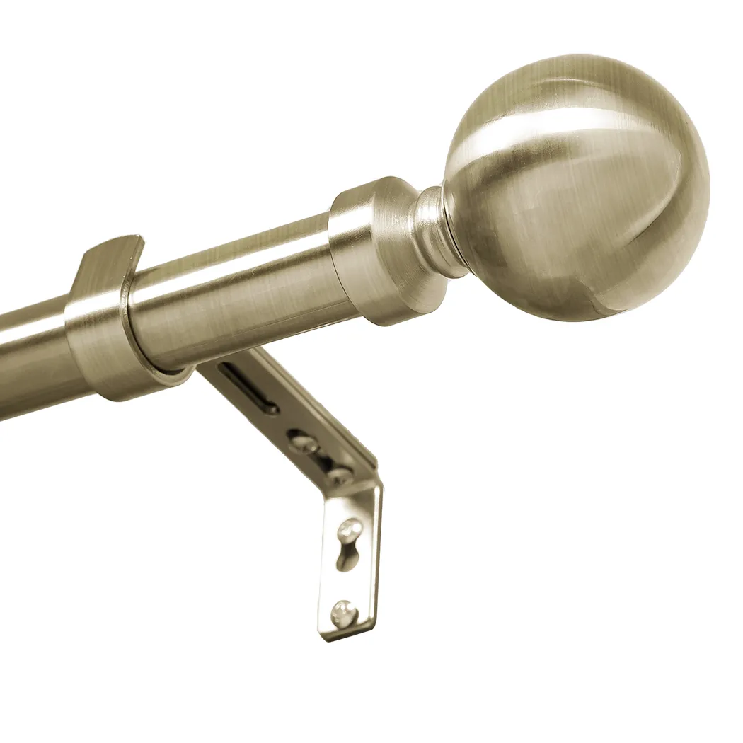 Curtain Rod Steel Quiet Rail Pole Set
