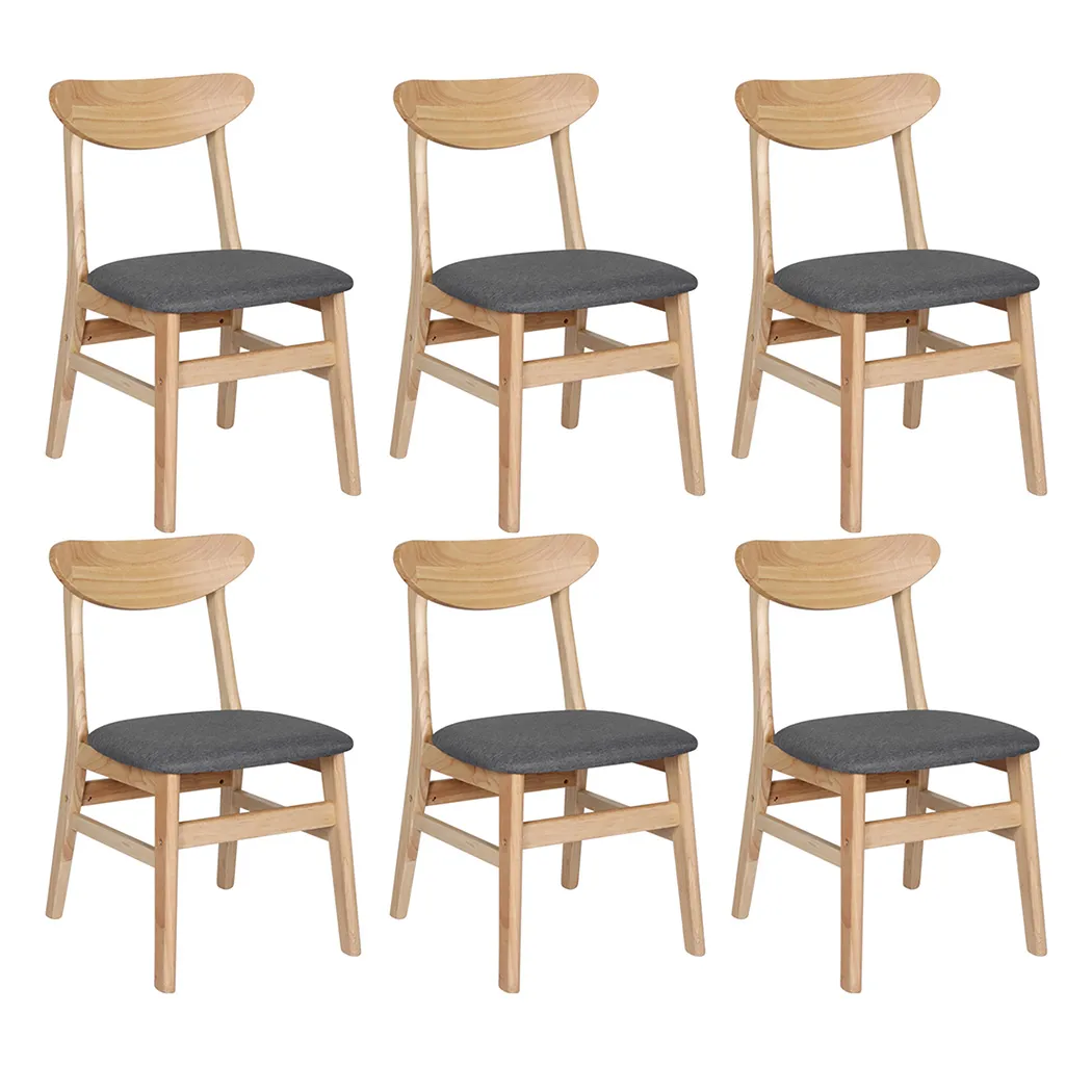 6xDining Chairs Kitchen Chair Nature