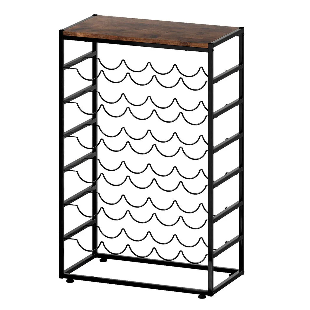 30 Bottles Wine Rack 6 Tiers Wine Shelves Holder
