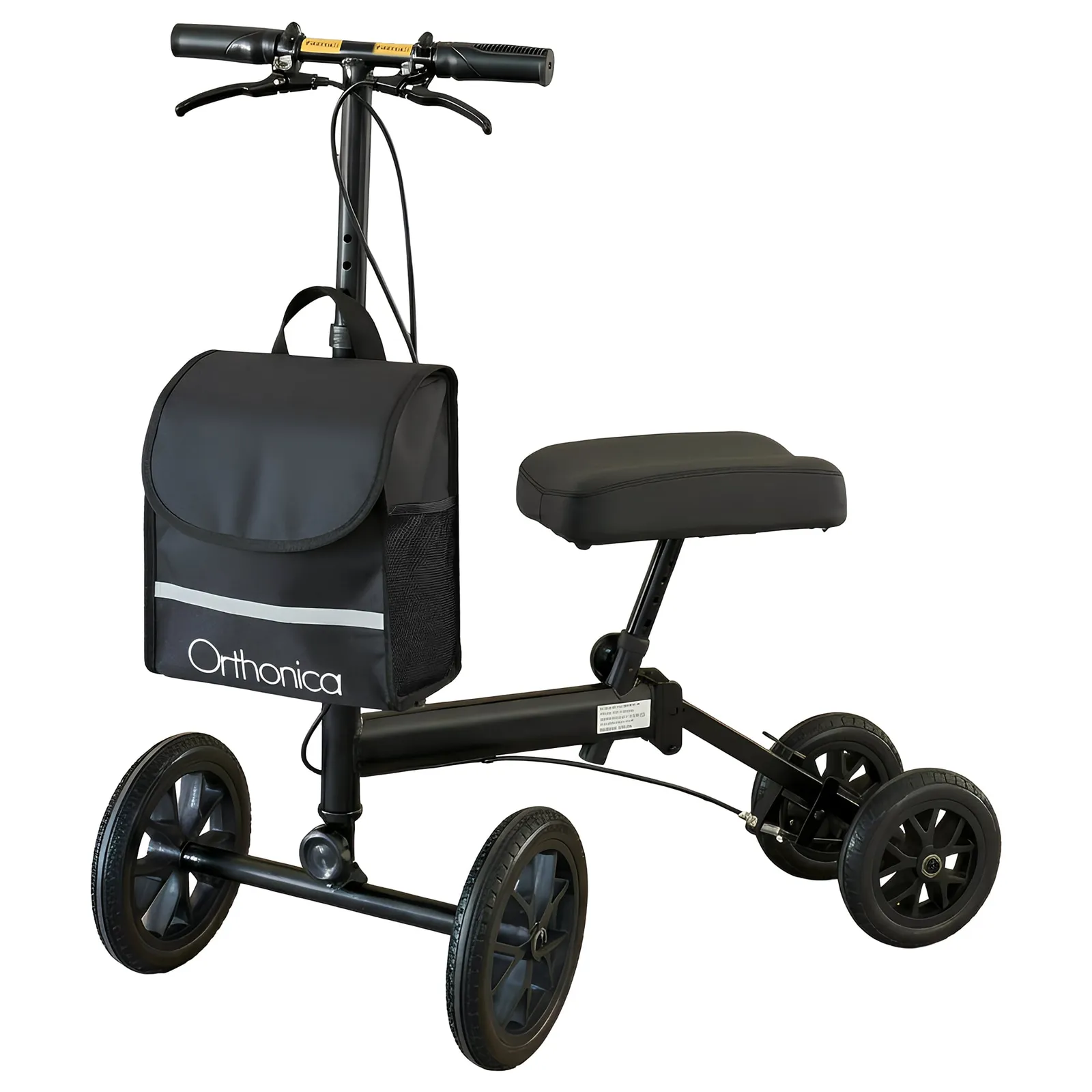 Knee Walker with Adjustable Pad and Dual Brakes