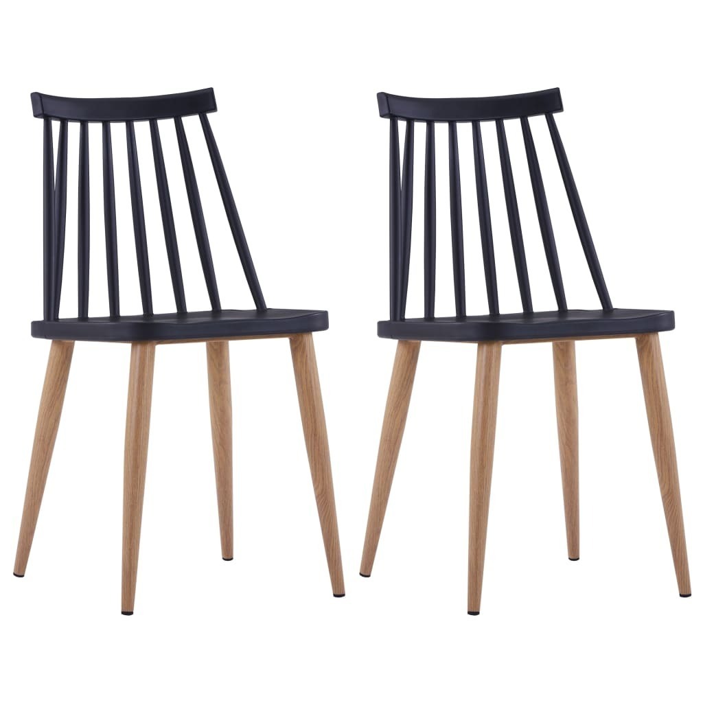 Dining Chairs Black Plastic