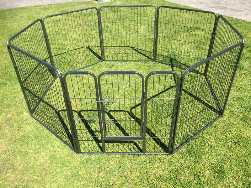 Heavy Duty Pet Dog Puppy Cat Rabbit Exercise Playpen Fence With Cover