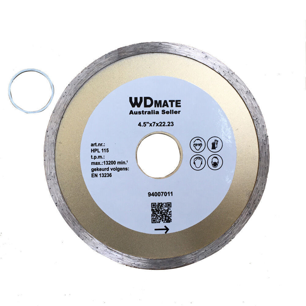 Wet Continuous Diamond Saw Blade Cutting Disc 115mm 4.5" 2.0*5mm 20/22.2mm