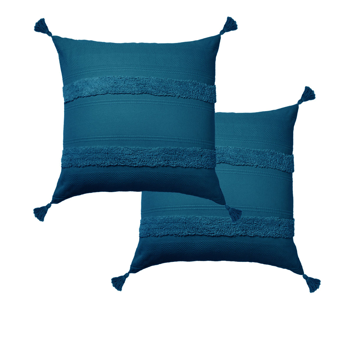 Accessorize Pair of Indra Cotton Tassel European Pillowcases 