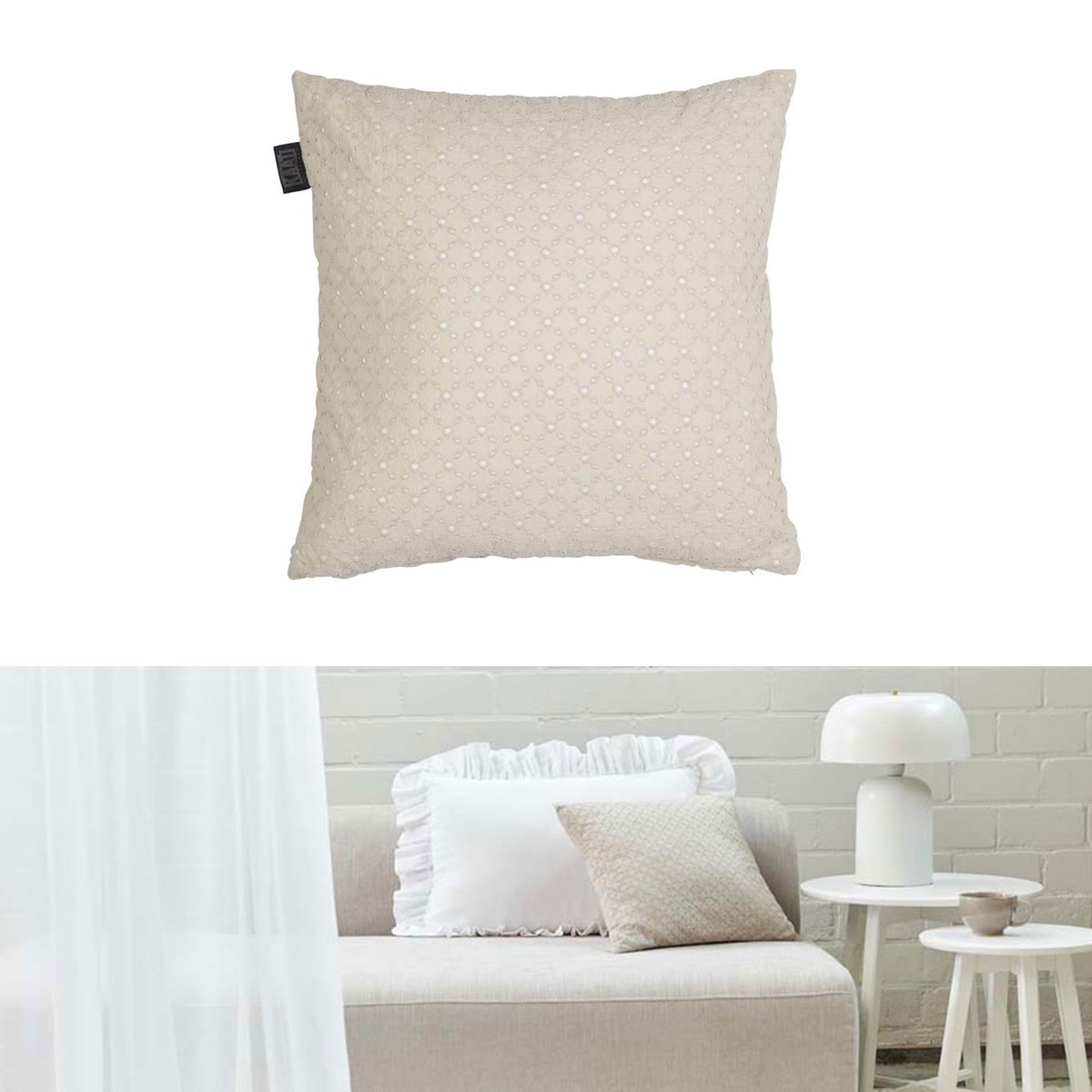 Bedding House Chelsy Square Filled Cushion 40cm x 40cm