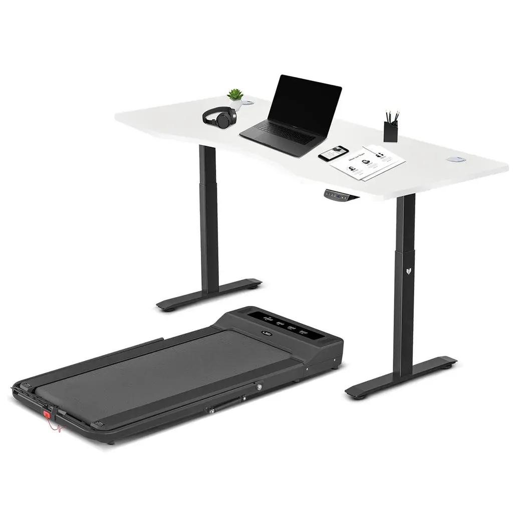 LSG Nimbus Walking Pad Treadmill + ErgoDesk Automatic Standing Desk 1800mm