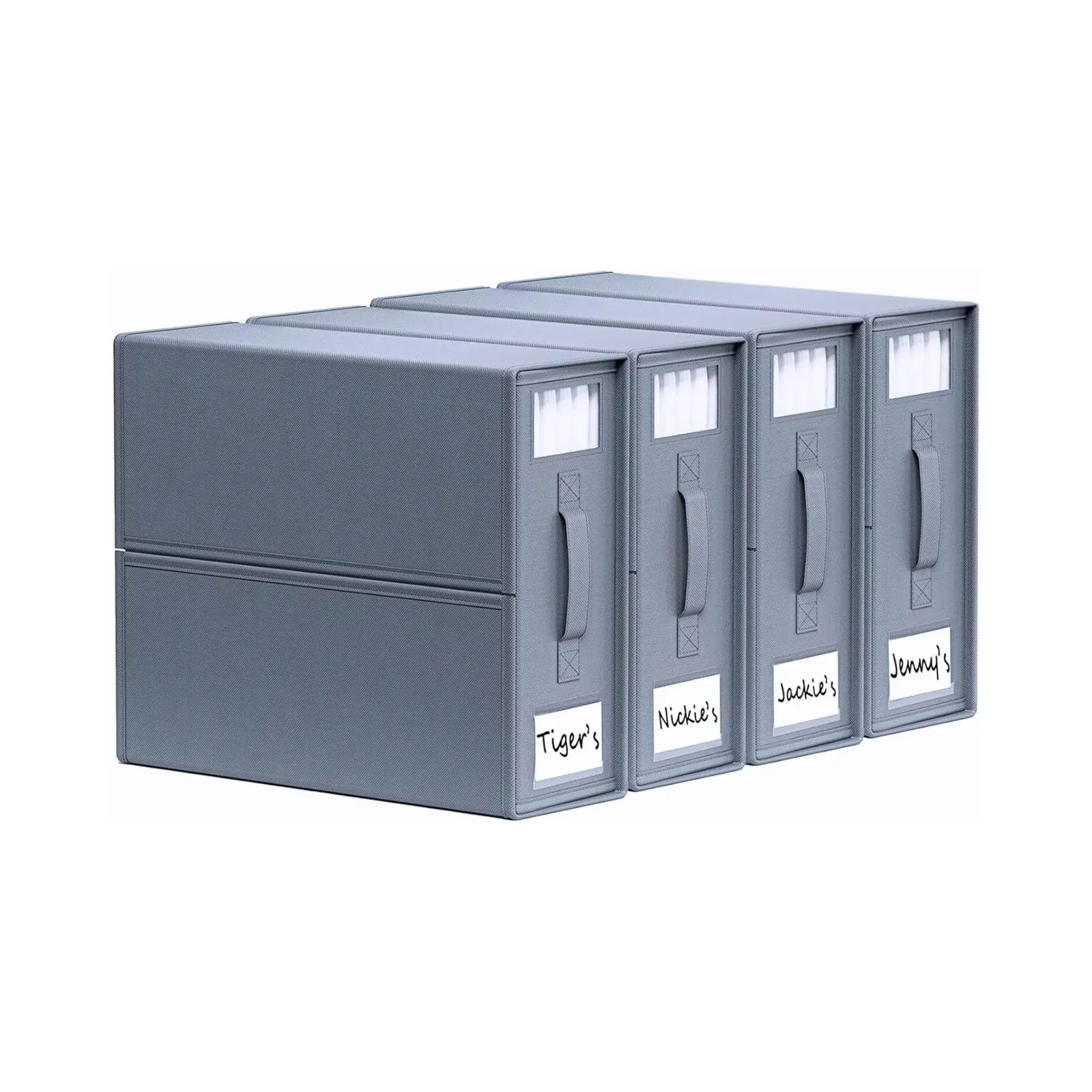 4x Foldable Bed Sheet Storage Box - Linen