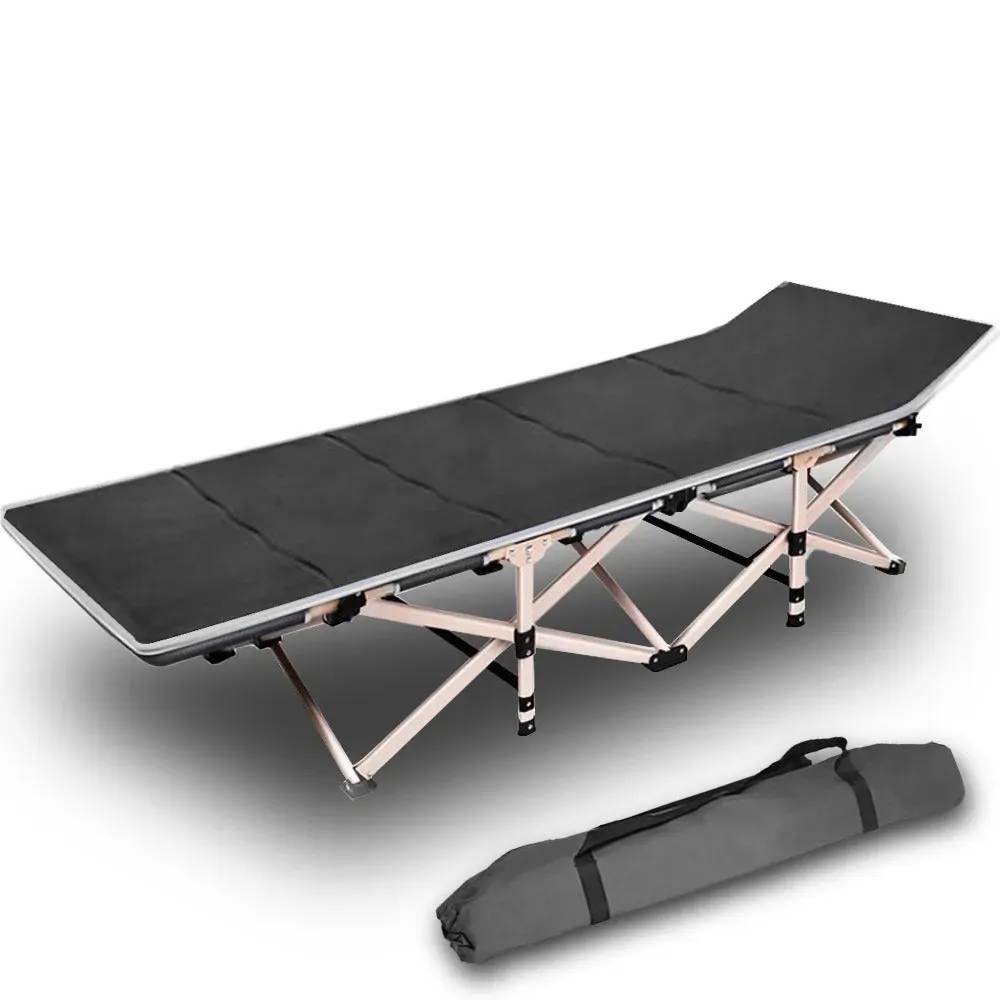 Camping Portable Stretcher Single Foldable Folding Bed Mattress Recliner Mat
