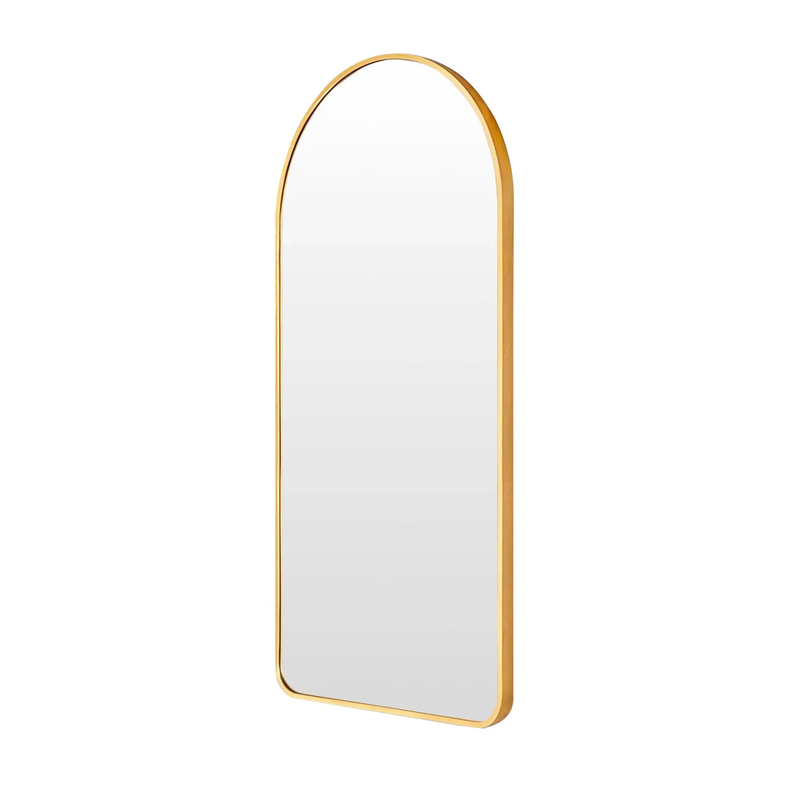 Wall Arch Mirror Arc Aluminum Frame Bathroom GOLD
