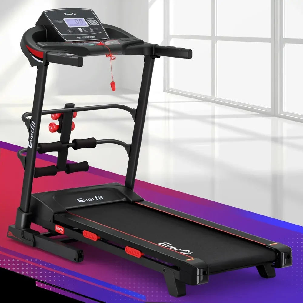 Treadmill Electric Home Gym Fitness Exercise Machine w Sit Up Bar